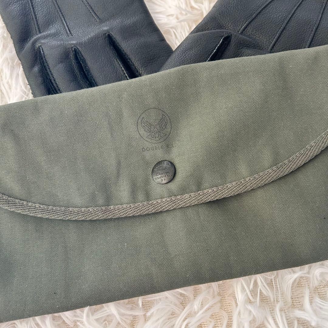 【極美品】RRL ダブルアールエル グローブ M ブラック レザー