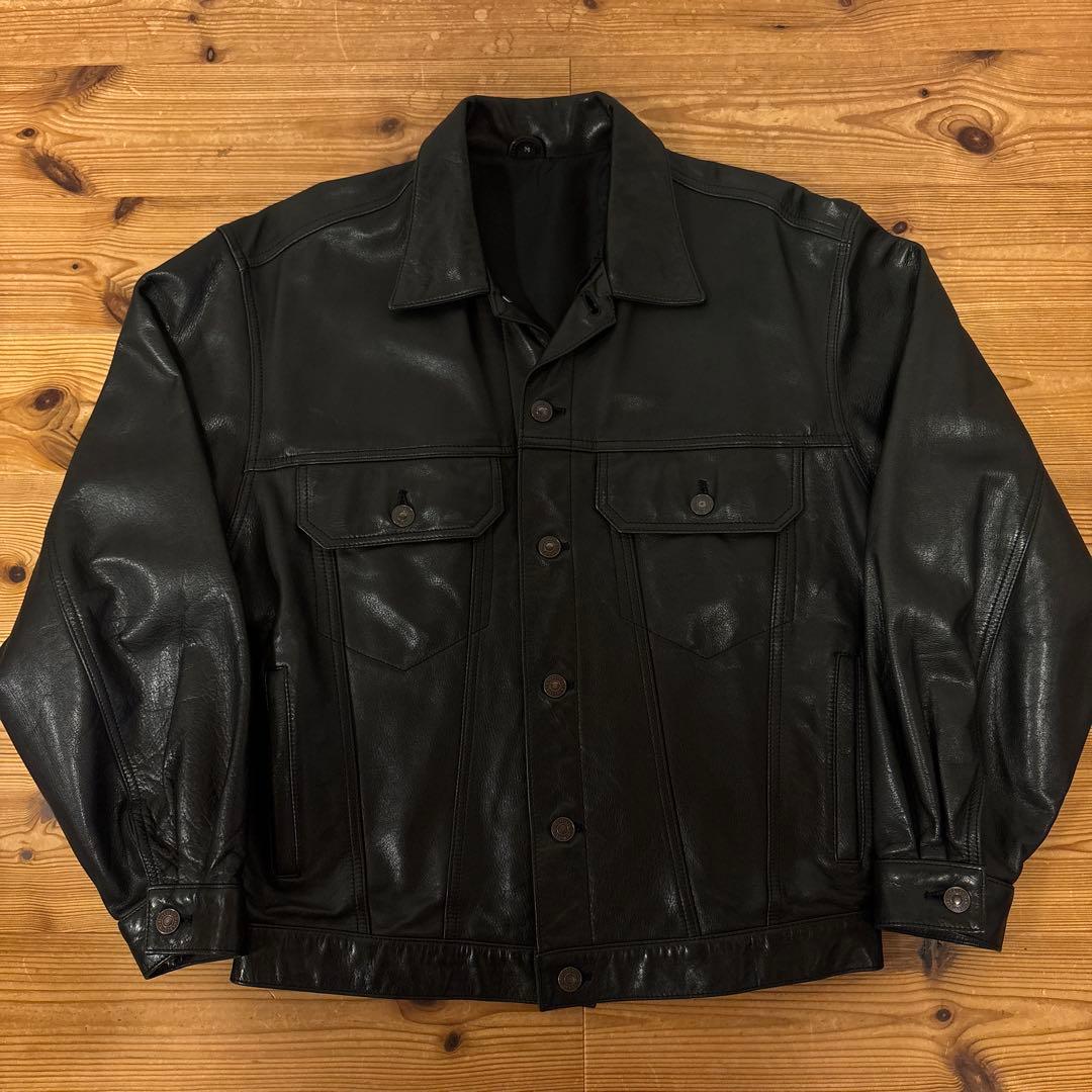 Levi's レザー トラッカージャケット ビンテージ