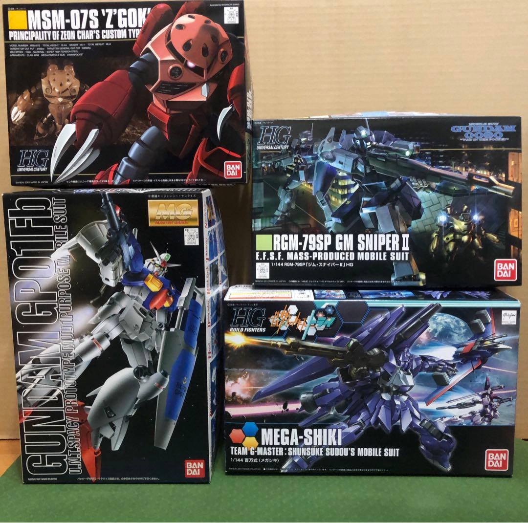ガンダム　ズゴック　メガシキ　ジムスナイパープラモデル　未組立　まとめ売り