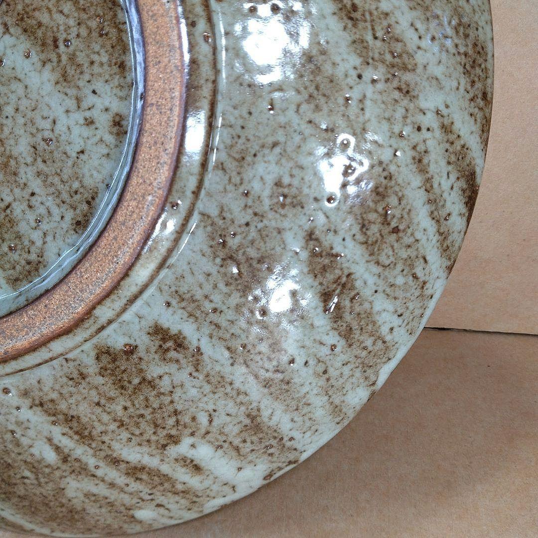 【本物保証】島岡達三 地釉縄文象嵌皿 共箱 栞 人間国宝 美品