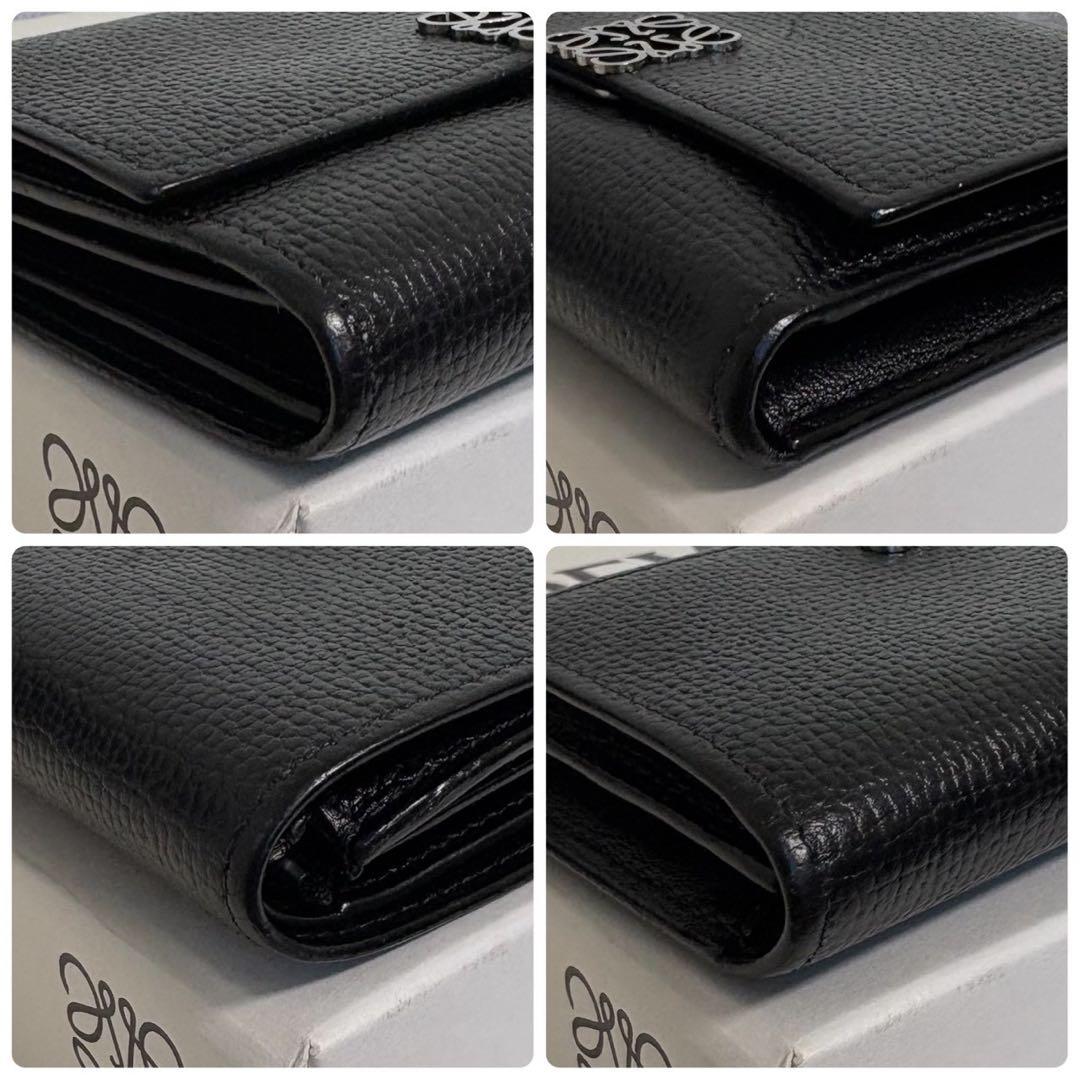 極上美品✨ LOEWE アナグラム バーティカル ウォレット スモール ブラック