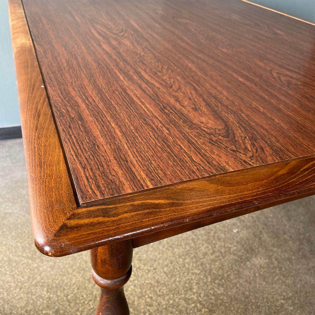 飛騨産業　キツツキ　赤ロゴ　ダイニングテーブル　昭和レトロ