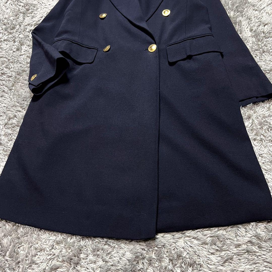 MaxMara マレーラ 金ボタン ライトチェスターコート XL相当 美品