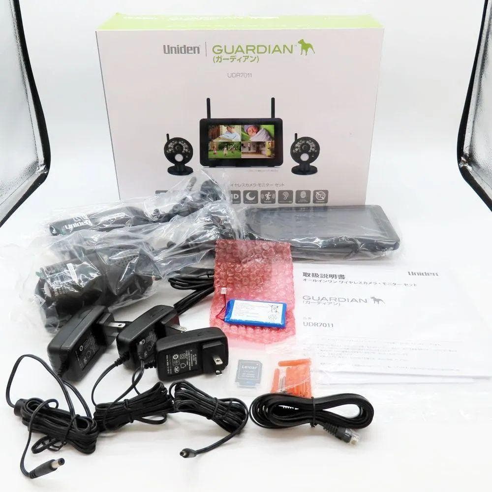 Uniden UDR7011 ワイヤレス 防犯カメラ モニターセット　ワイヤレス