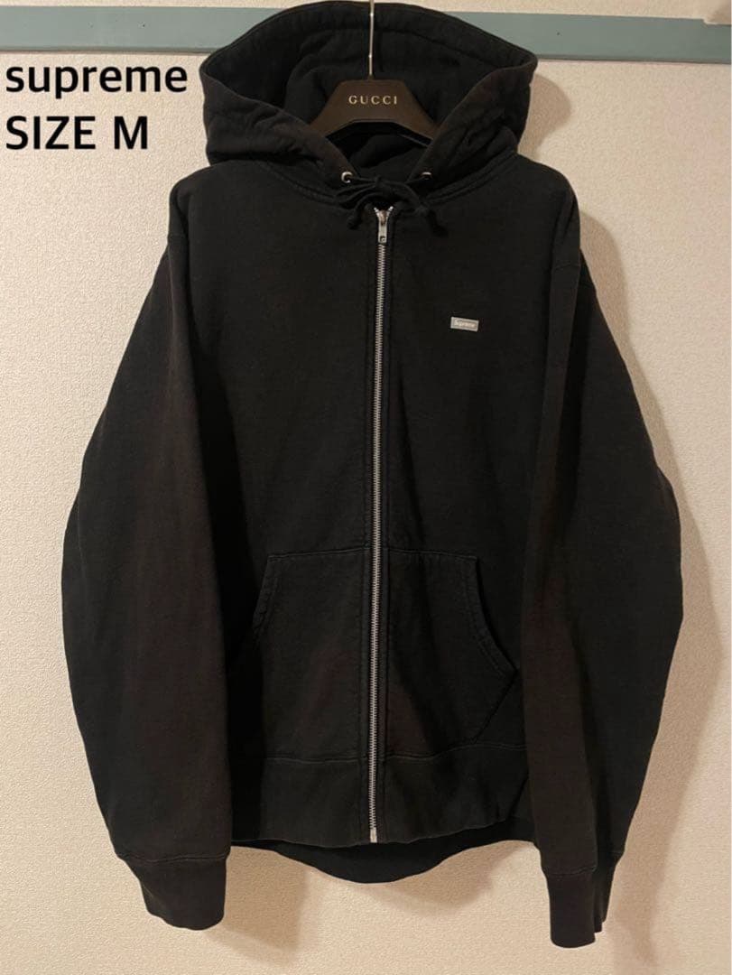 Supremeシュプリーム　スモールボックスロゴ　フルジップスウェットパーカーM