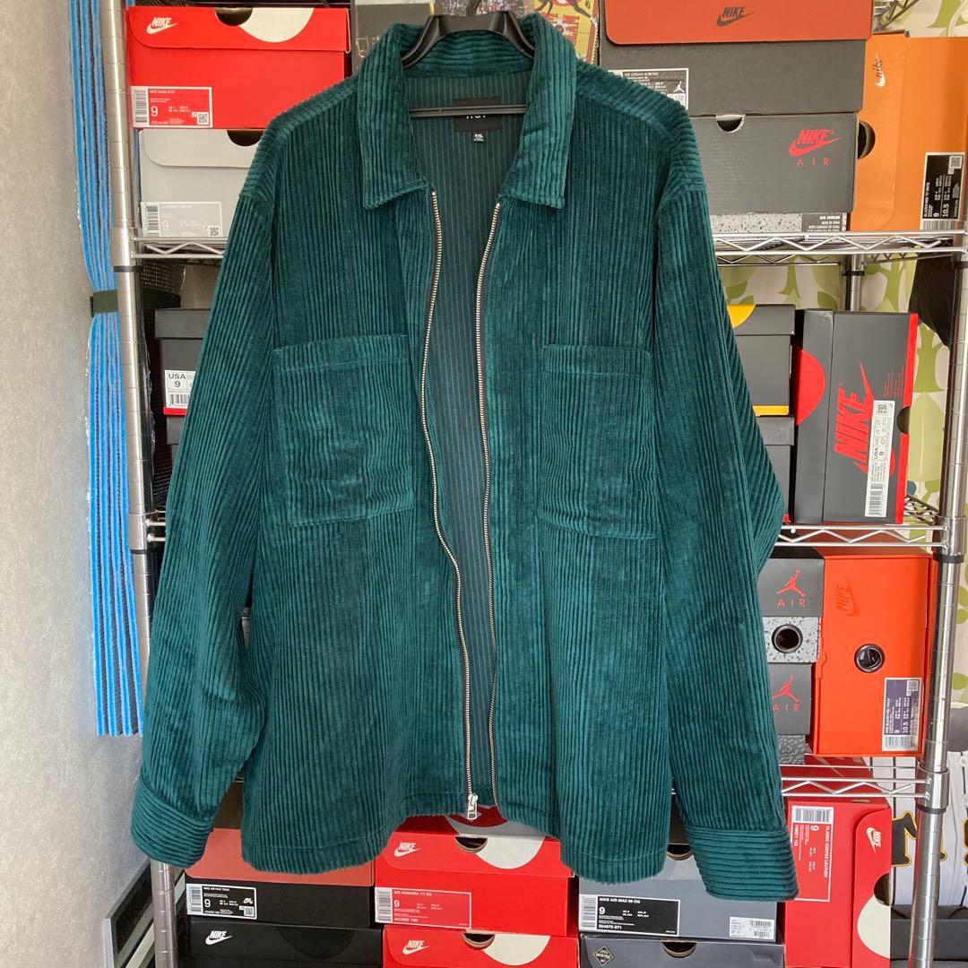 ジャケット・アウター TWO TONE CORDUROY ZIP SHACKET