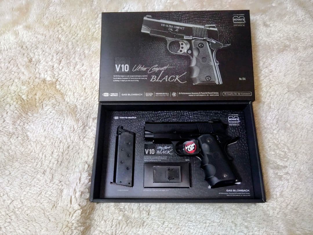 【中古美品】 東京マルイ V10 ウルトラコンパクト　ブラックモデル　ガスガン