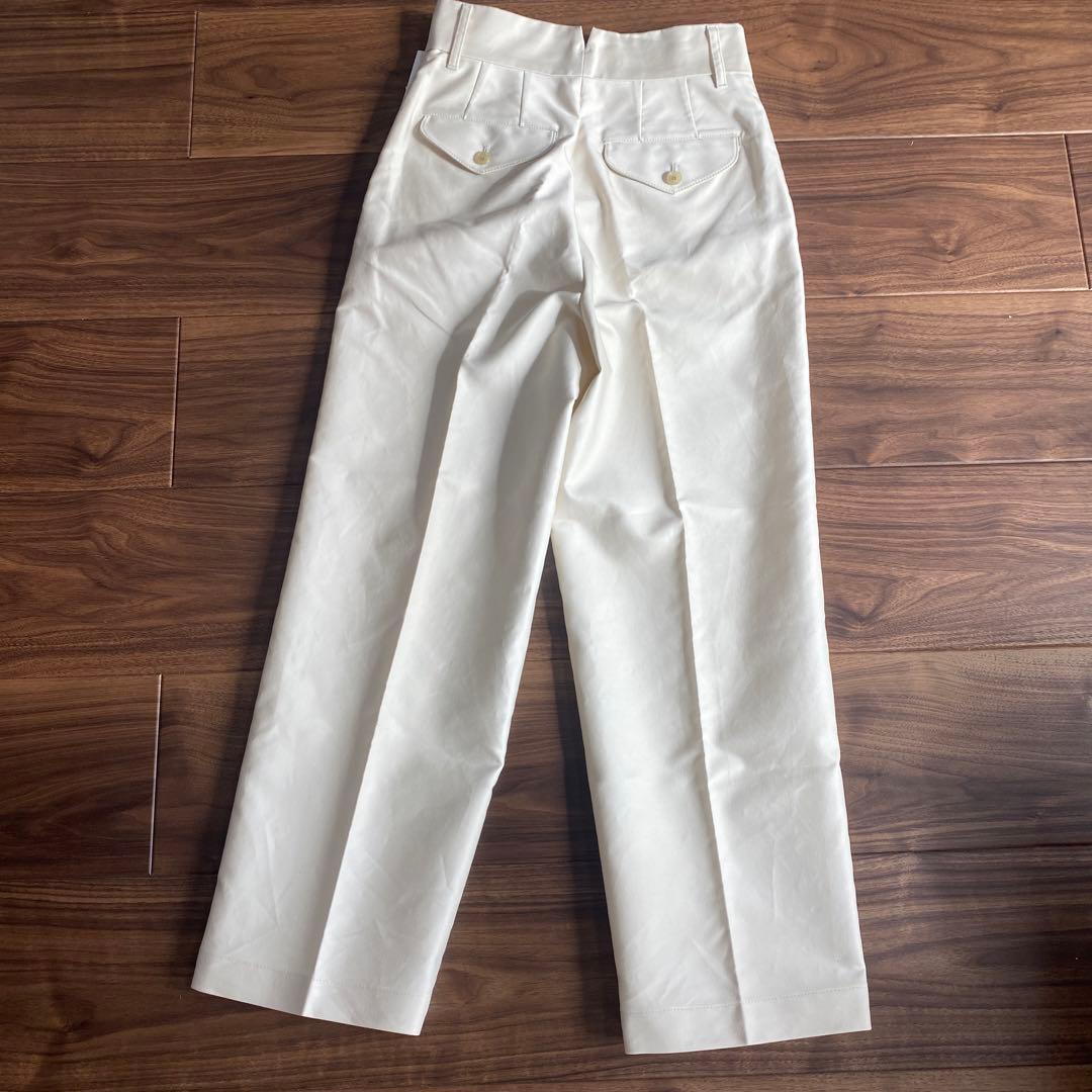 アダムエロペ　ベージュ パンツ セルフォードテーパード　2点