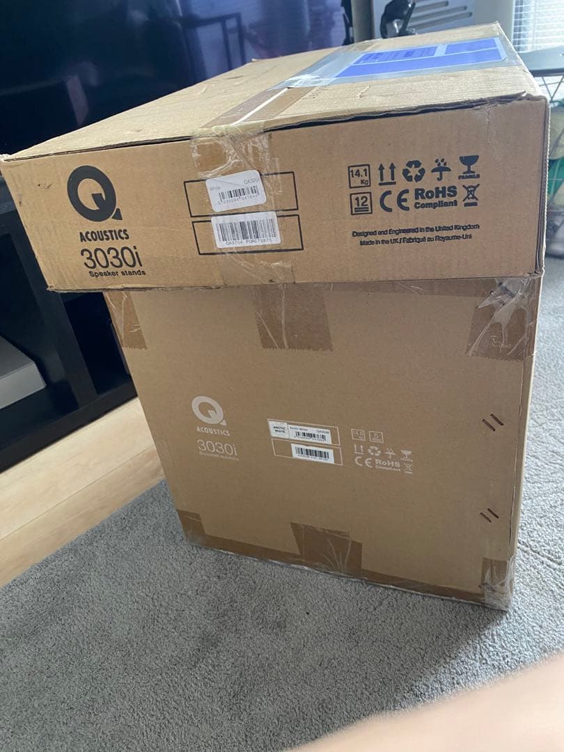 Q Acoustics 3030i スピーカー　白　本体&専用スタンド　セット