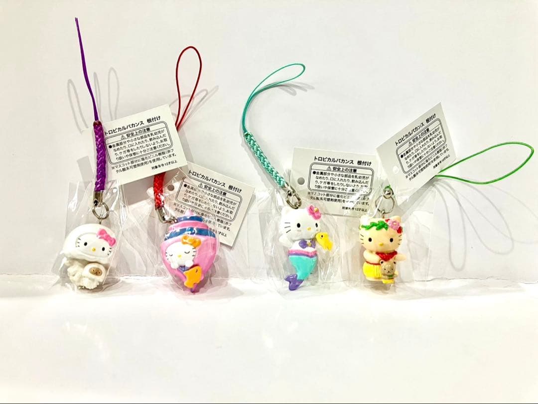 ハローキティ 根付 ストラップ トロピカルバカンス ４種