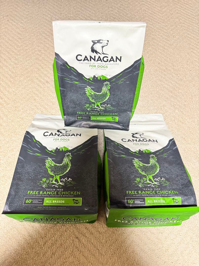 カナガンCANAGAN ドッグフード チキン 2kg×3袋