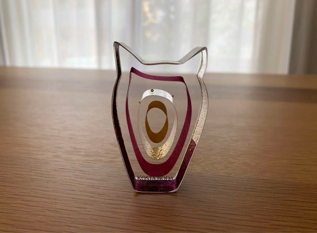 【 希少 】KOSTA BODA　ガラスオブジェ　フクロウ