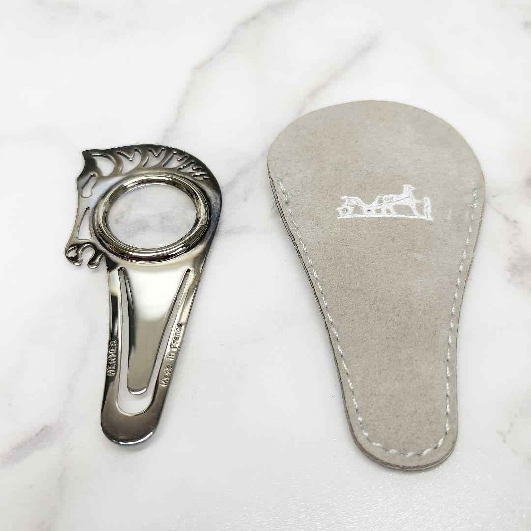 HERMES エルメス シュヴァル ホース ルーペ マネークリップ ブックマーク