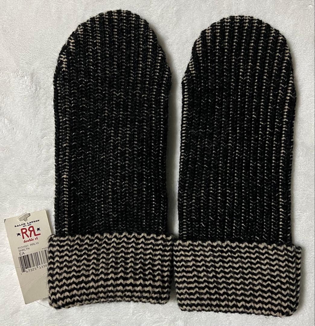 新品 RRL ダブルアールエル ウール ミトン グローブ 手袋 ラルフローレン