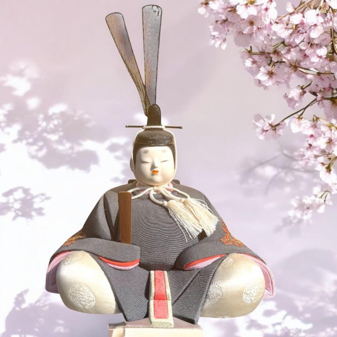 え 雛人形 無形文化財人形師 鈴木賢一 天宇 共箱 江戸 木目込み 人形