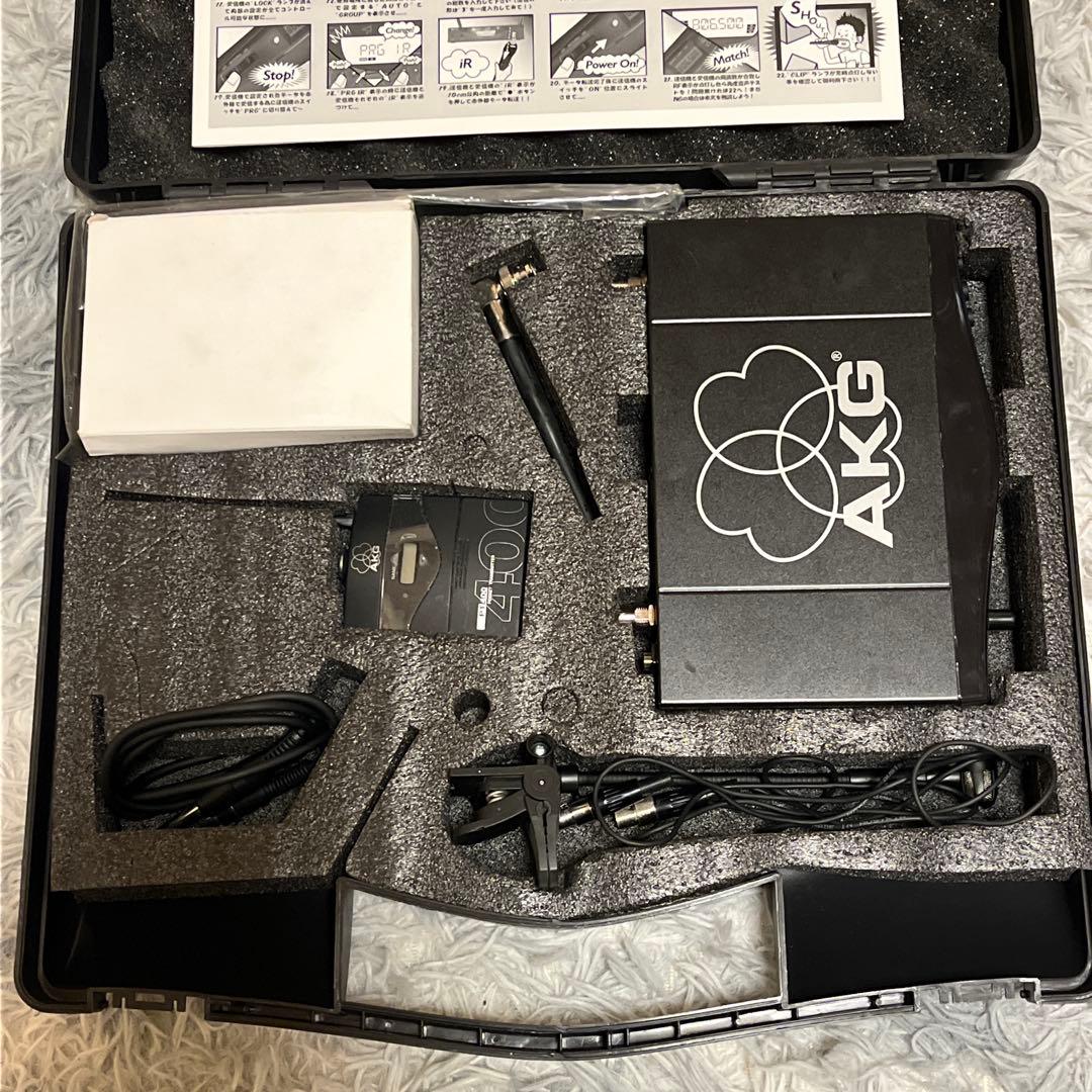 稼働品 AKG C519ML & PT 400 ワイヤレスマイクセット 管楽器用