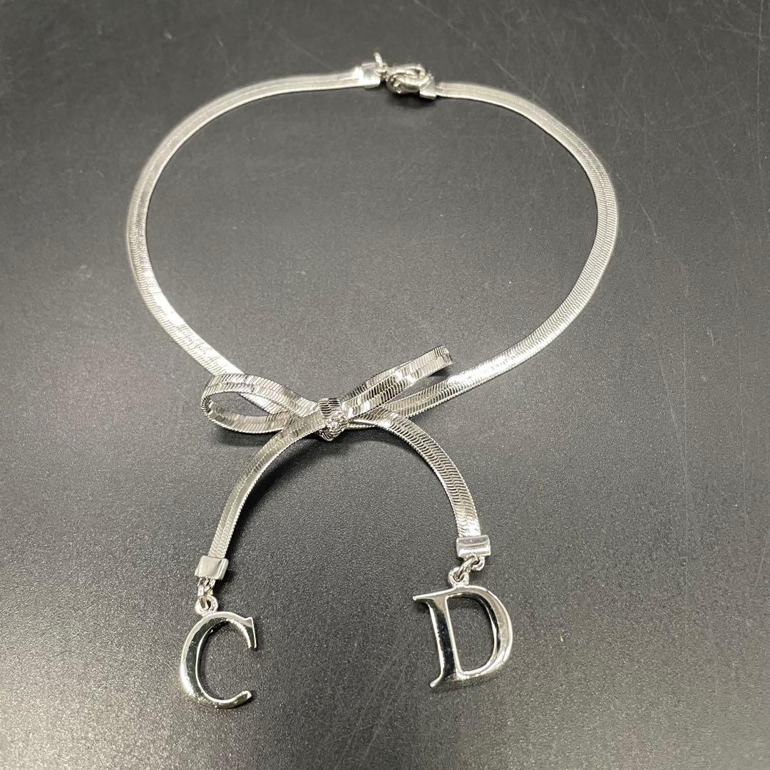N774 クリスチャンディオール リボン アンクレット