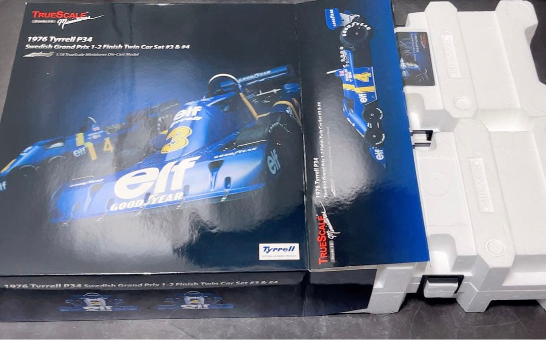 2台セット　TSM 1/18 P34 1976スウェーデンGP 1-2 京商