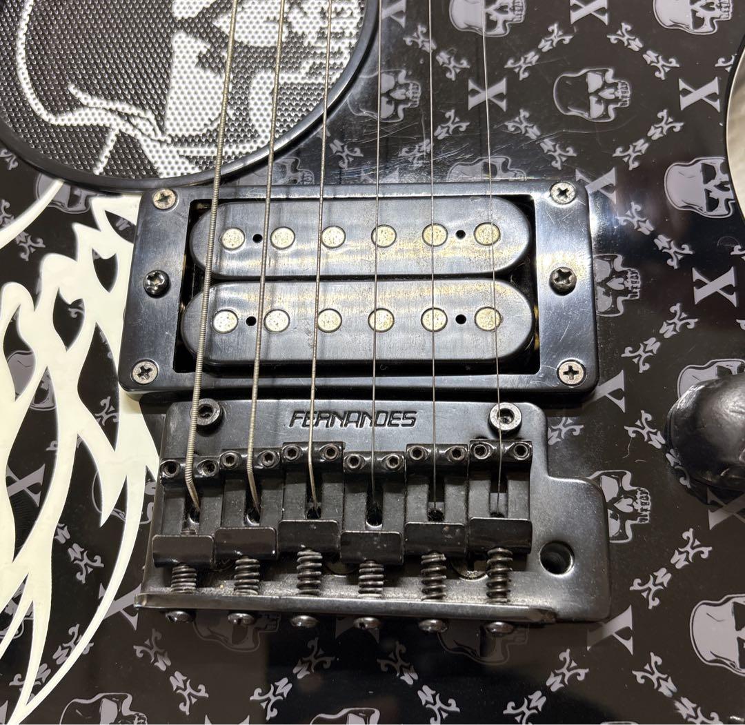 【希少】 FERNANDES ZO-3 芸達者 アンプ内蔵 スカル ブラック