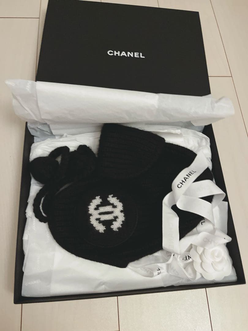 完売 希少♡ 新品未使用 CHANEL ニットキャップ シャネル ニット帽
