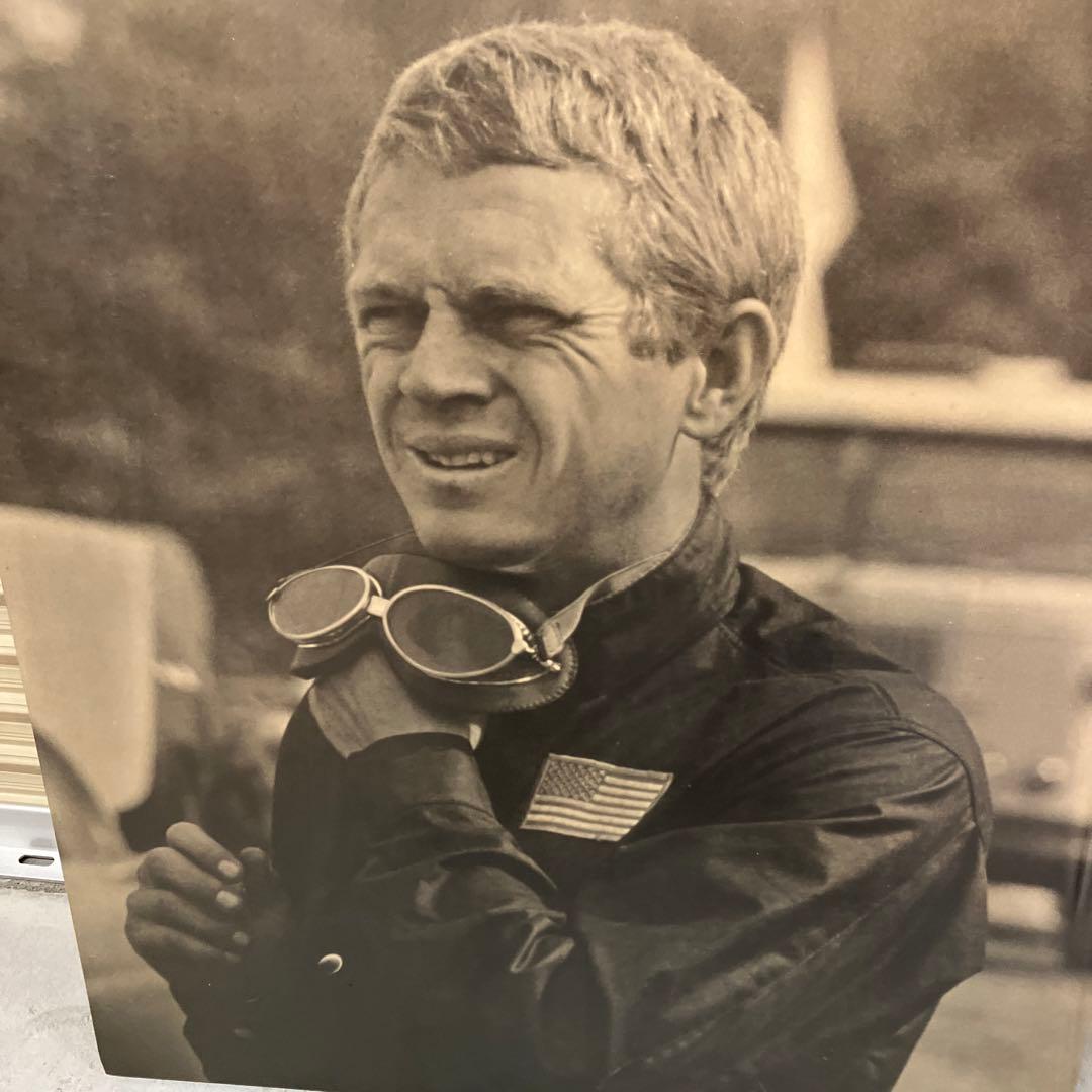 ヴィンテージ スティーブ・マックイーン 木製パネル 大型 FLOUR POWER