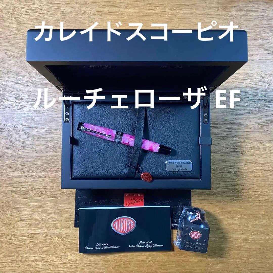 アウロラ 限定万年筆 カレイドスコーピオ ルーチェローザ EF 新品未使用