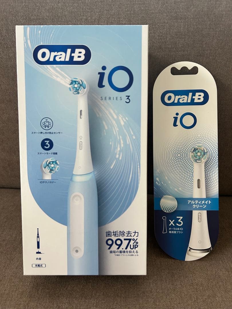 【新品 未使用】Oral-B iOシリーズ3 アイスブルー 本体