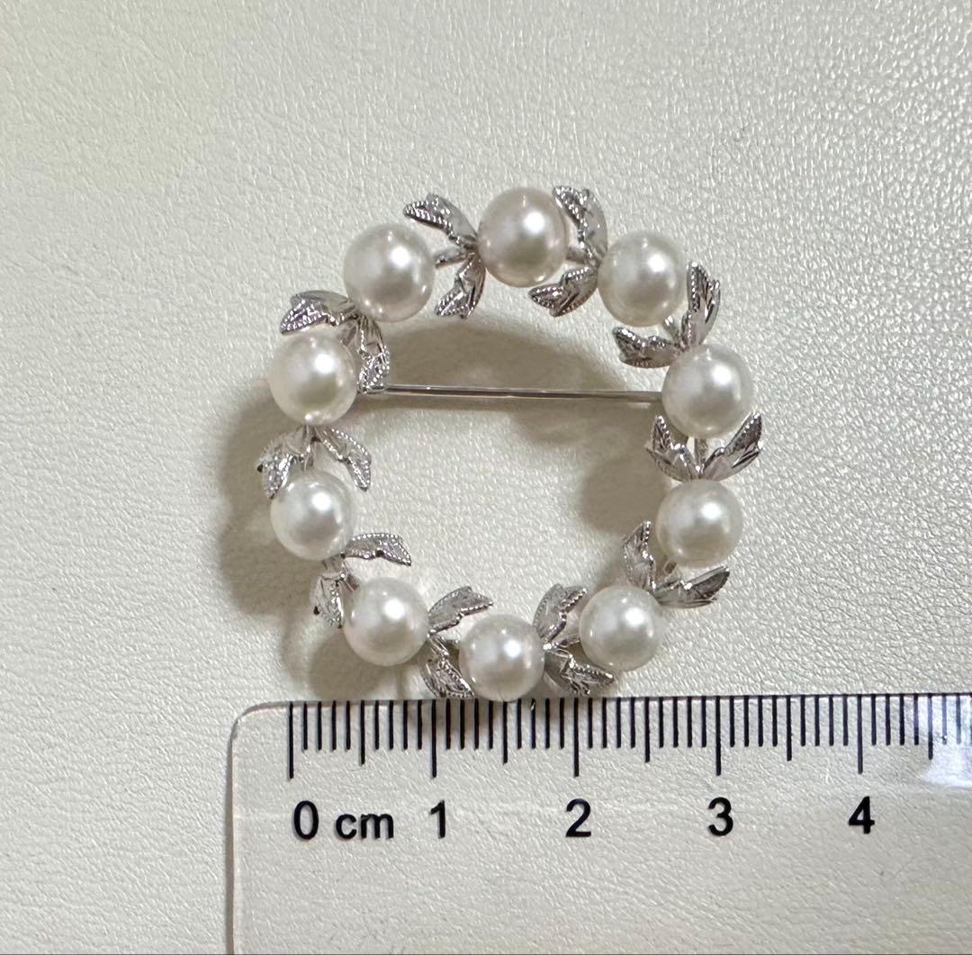 MIKIMOTO アコヤベビーパールブローチ SV