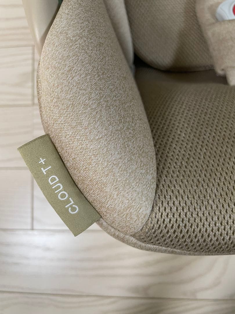 【美品】cybex Cloud Ti-Size ベージュトラベルアダプター付き