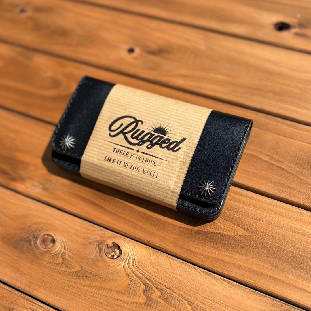 ミドルトラッカーウォレット　北米産ステアハイド　アポロコンチョ