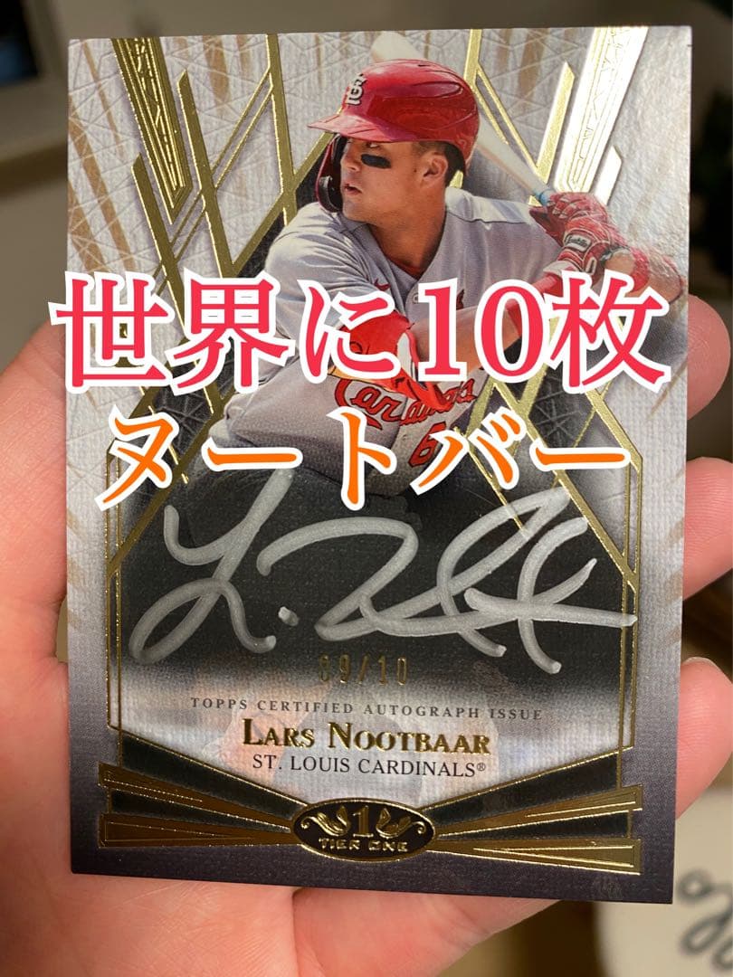 ヌートバー サインカード【世界に10枚】ルーキー TOPPS 大谷翔平 auto