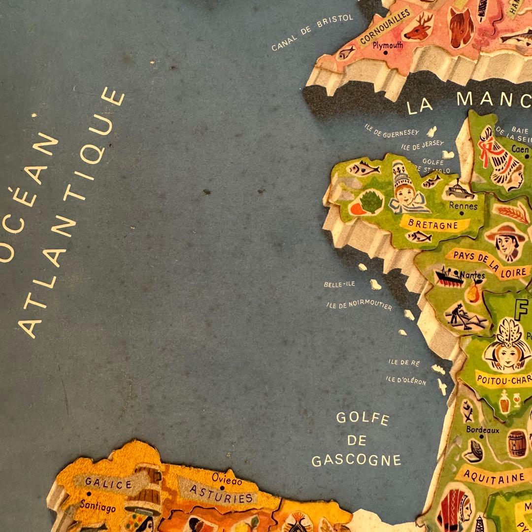 【超レア！】ヴィンテージ フランス Yoplait パズル ヨープレイ 蚤の市