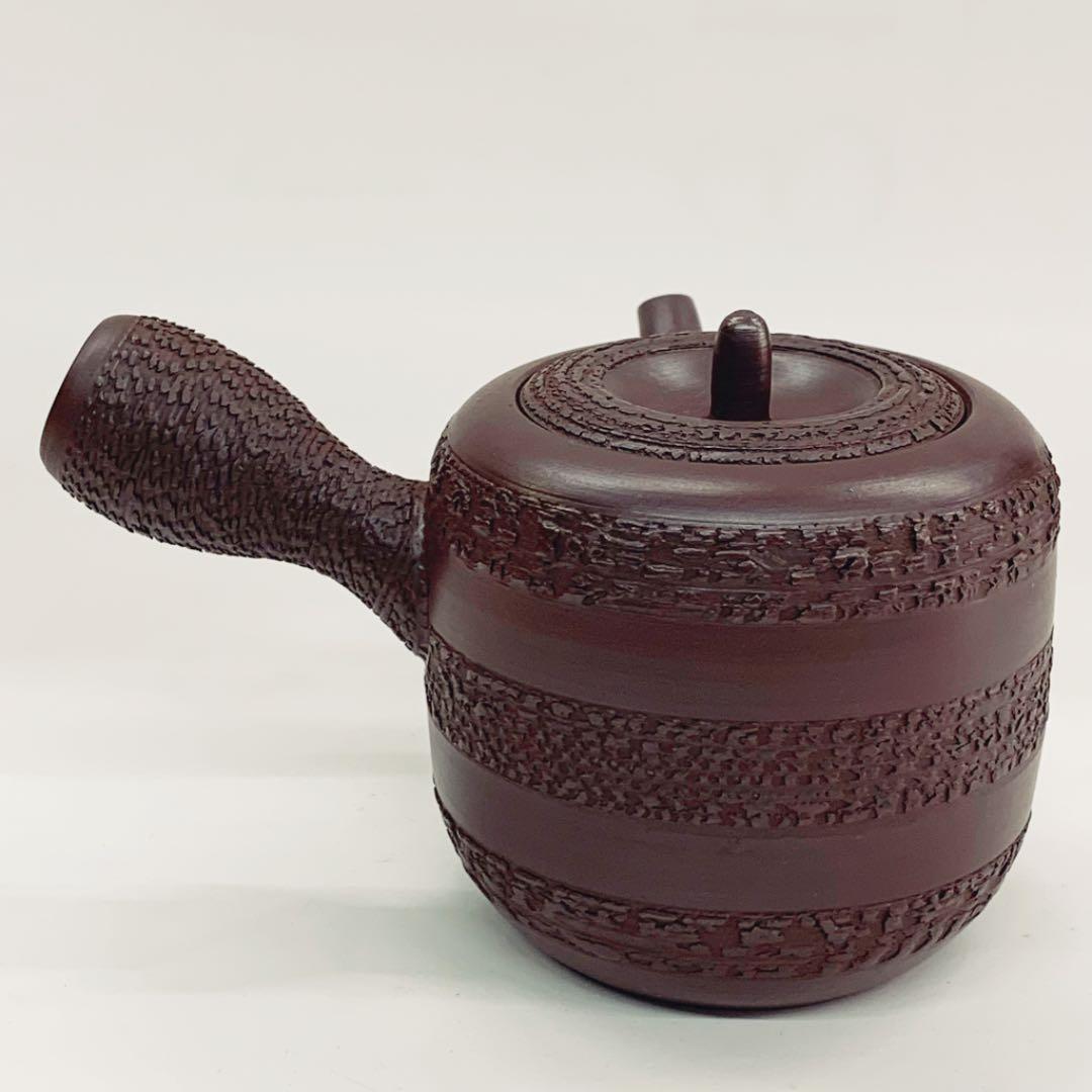 【茶注34    急須　棗型　ちぎれ】伊藤実山　箱無し