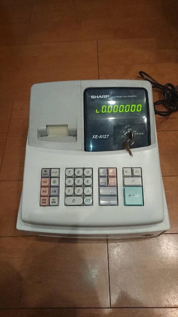 SHARP 電子レジスター XE-A127 店舗用品 レジ　ドロワーキー無し