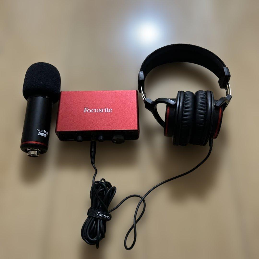 Focusrite Scarlett オーディオインターフェイスセット