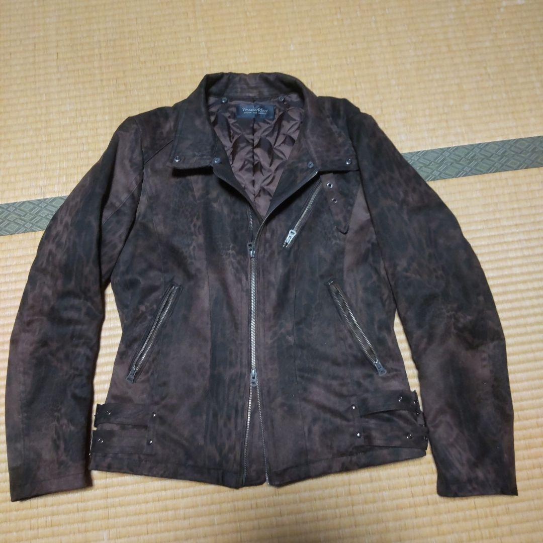 トルネードマート/LLサイズ/レオパード柄/シングルライダースジャケット/