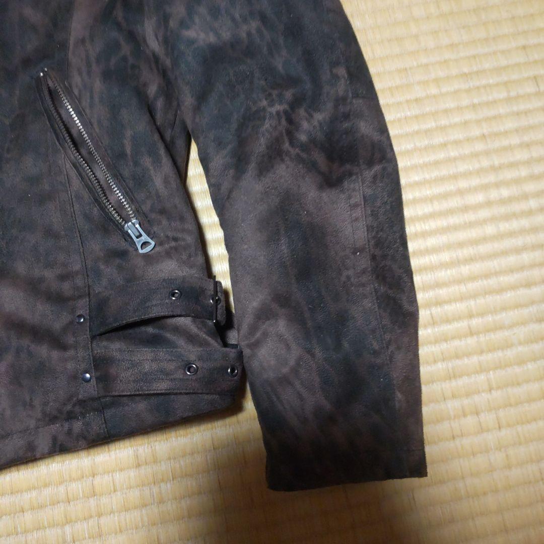 トルネードマート/LLサイズ/レオパード柄/シングルライダースジャケット/