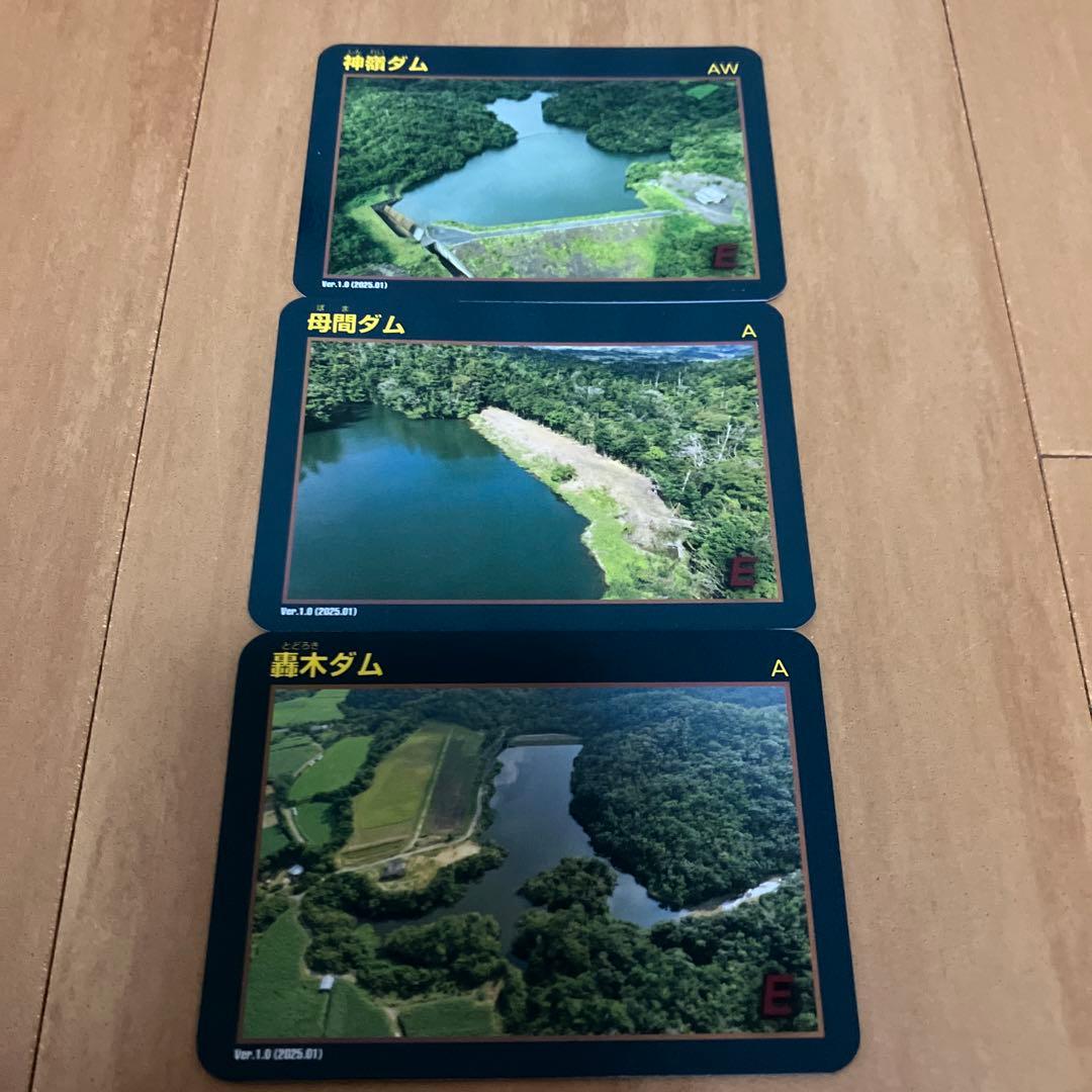 ダムカード　鹿児島県　神嶺ダム　母間ダム　轟木ダム　徳之島　離島　レア　限定