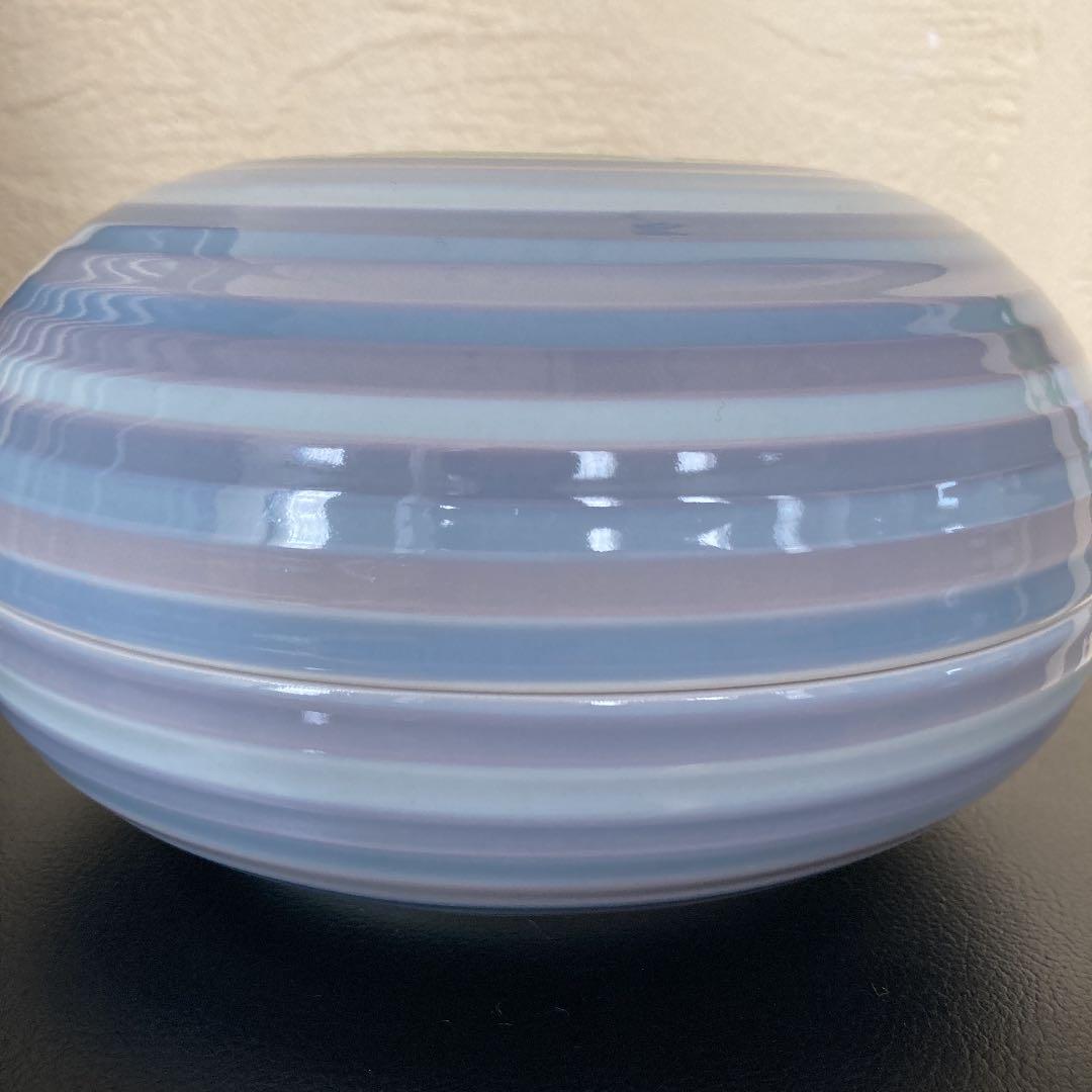 茶道具　食籠　島田文雄　菓子器　堀内宗心書付け　菓子鉢　陶芸