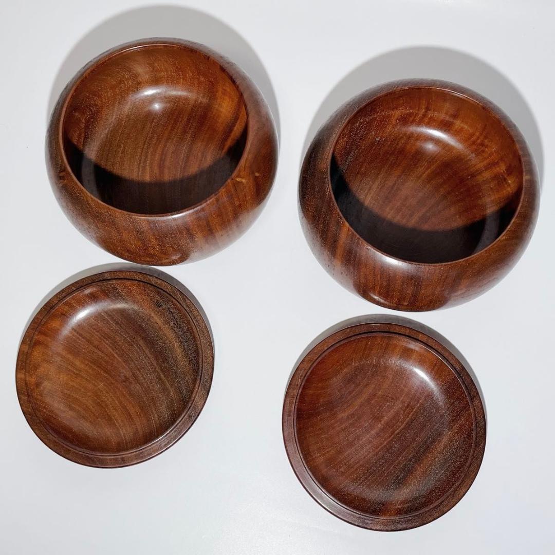 碁石 蛤 37号 38号 那智黒 高級 極厚 囲碁 白石 黒石 碁笥付き