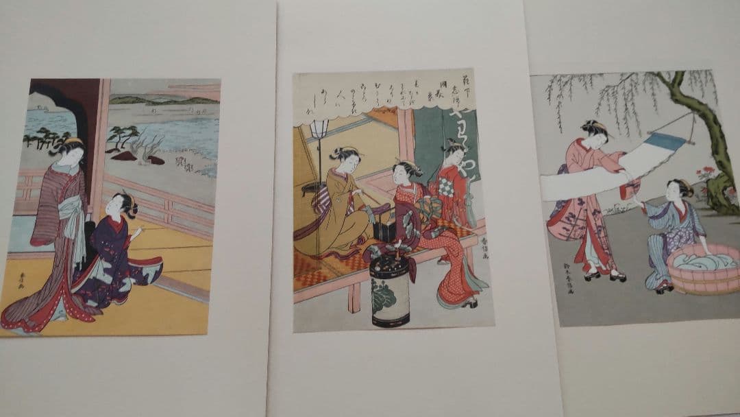 浮世絵版画★画装用画★6冊セット★春信HARUNOBU★２４枚セット★シリーズ3