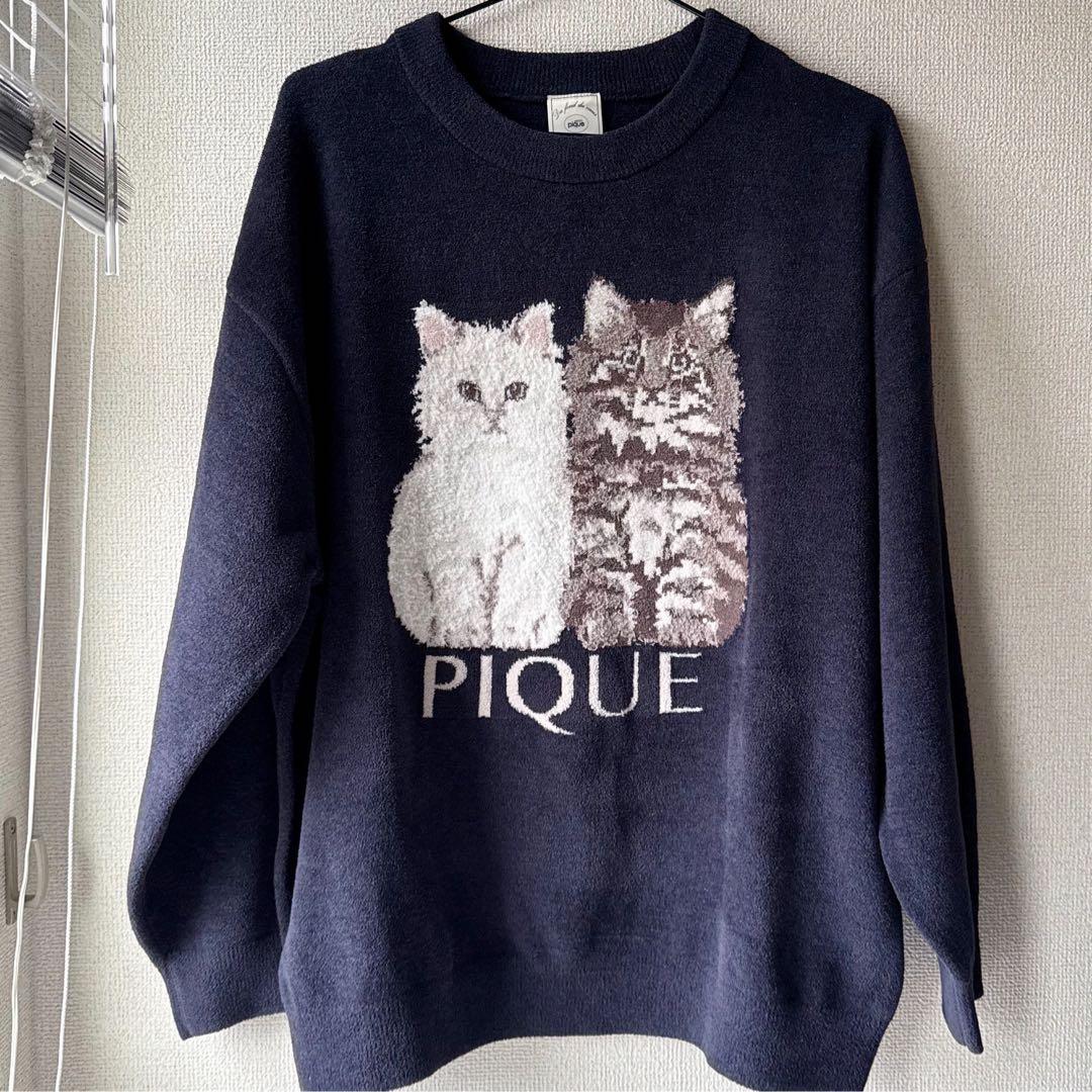 gelato pique ジェラピケ　ツインキャットジャガードプルオーバー