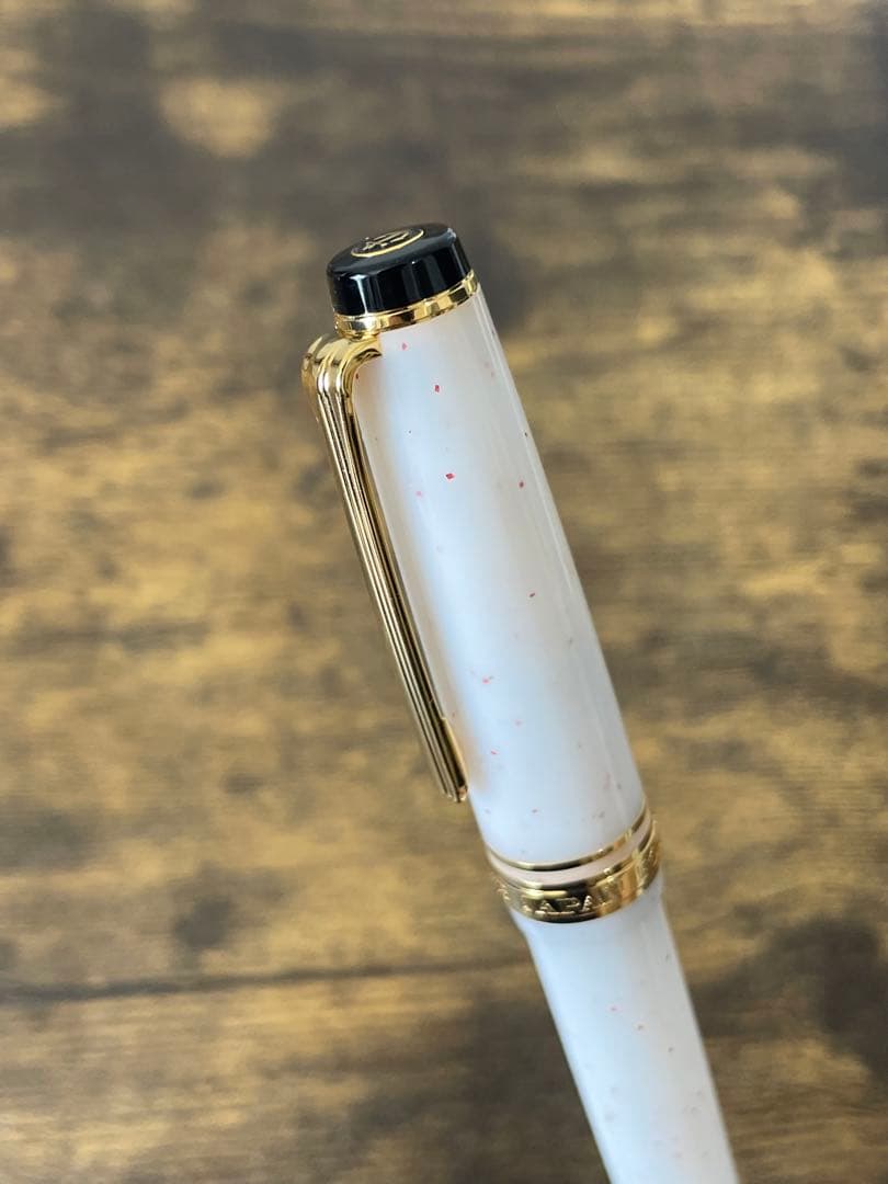 新品未使用　 四季織　雪月空葉 　雪椿　万年筆　字幅MF セーラー　万年筆　完品