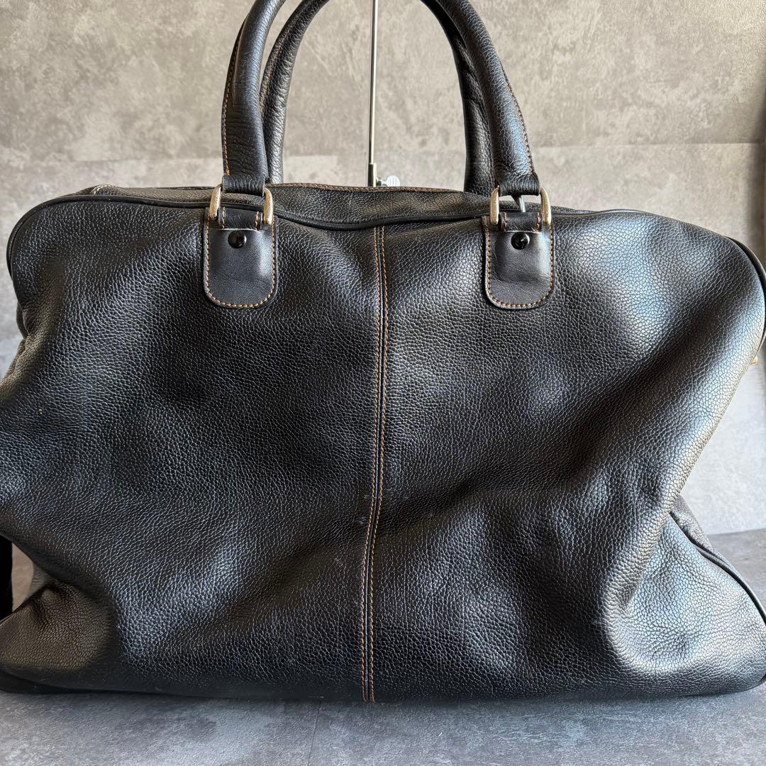 ⭐️ダンヒル⭐️オールレザー ボストンバッグ ブラック 旅行鞄 大容量