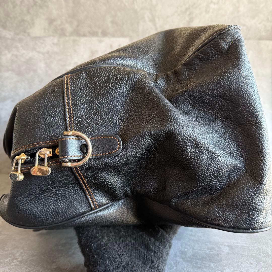 ⭐️ダンヒル⭐️オールレザー ボストンバッグ ブラック 旅行鞄 大容量