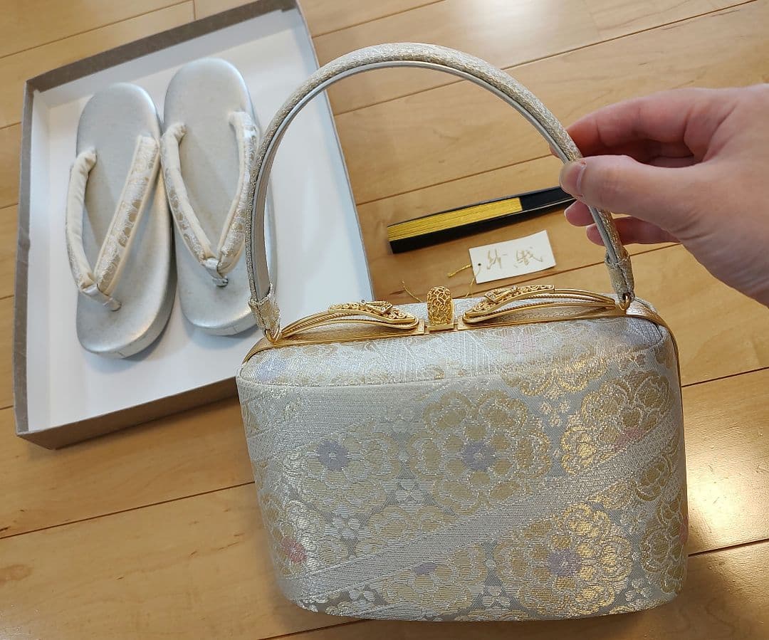 アラレちゃん☆礼装　和装バッグ草履セット　紗織　　和装バッグと草履セット