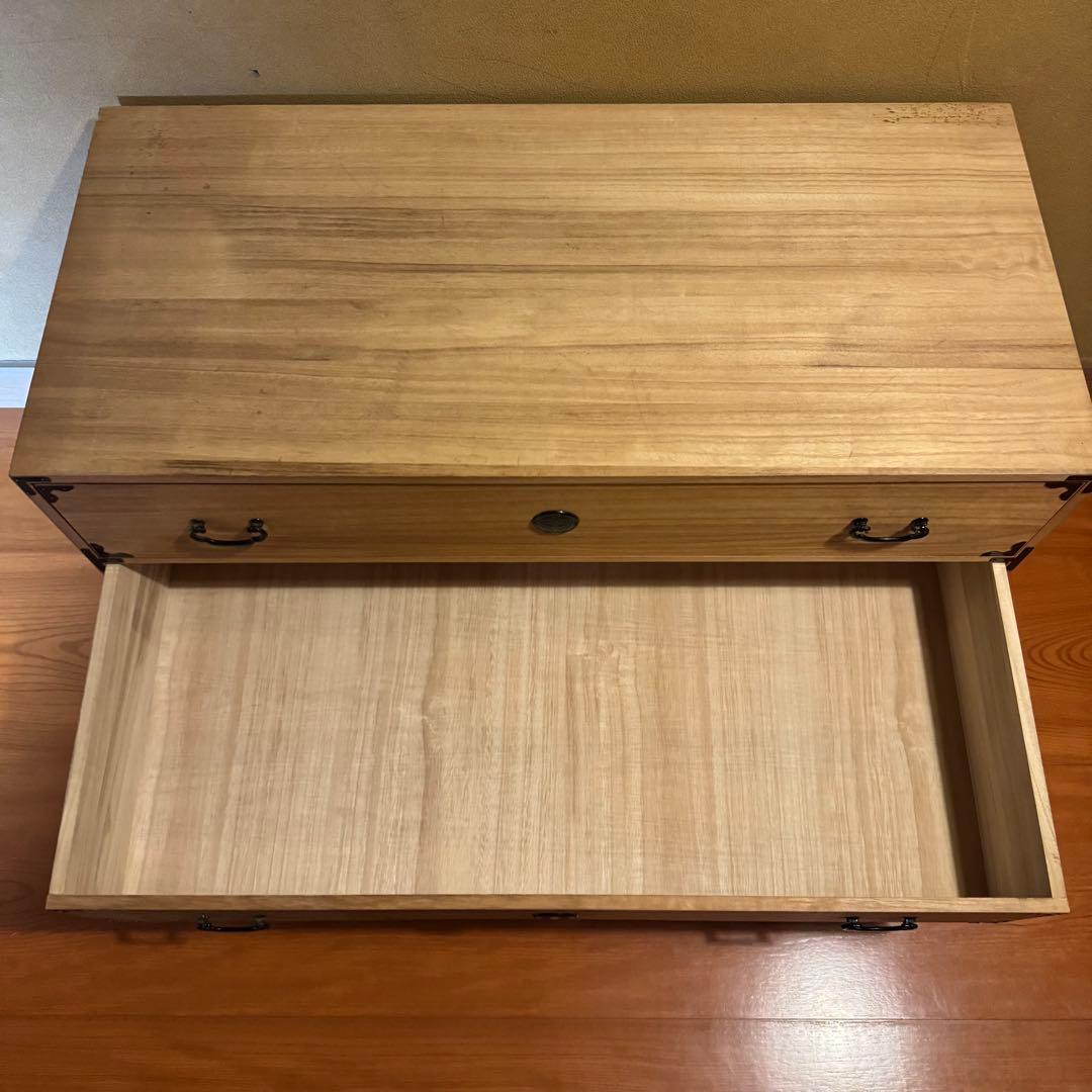 総桐箪笥｜防湿・防虫　和モダン　収納 レトロ タンス 3段　③