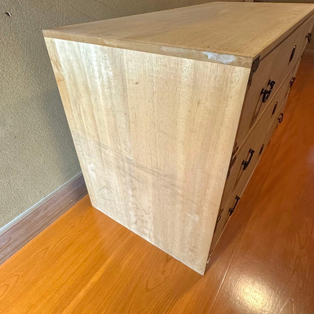 総桐箪笥｜防湿・防虫　和モダン　収納 レトロ タンス 3段　③