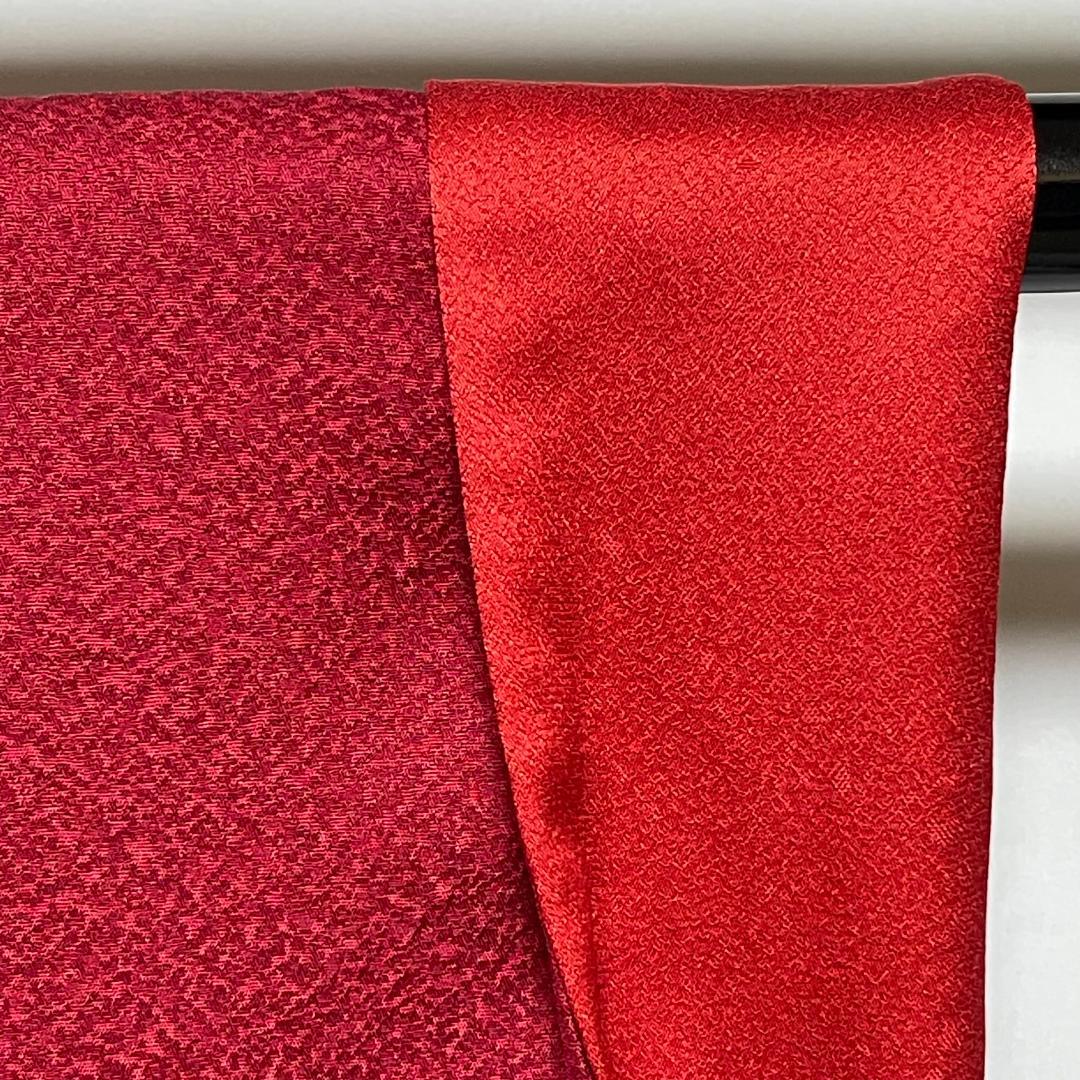 【新品未使用・仕立上・正絹】振袖－３＜さが美・耐油水加工済＞丈１５８㎝　裄６５㎝