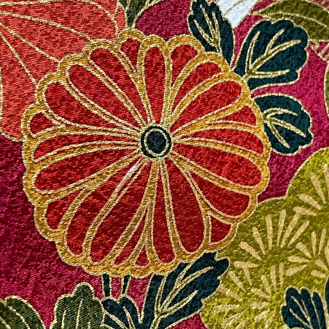 【新品未使用・仕立上・正絹】振袖－３＜さが美・耐油水加工済＞丈１５８㎝　裄６５㎝